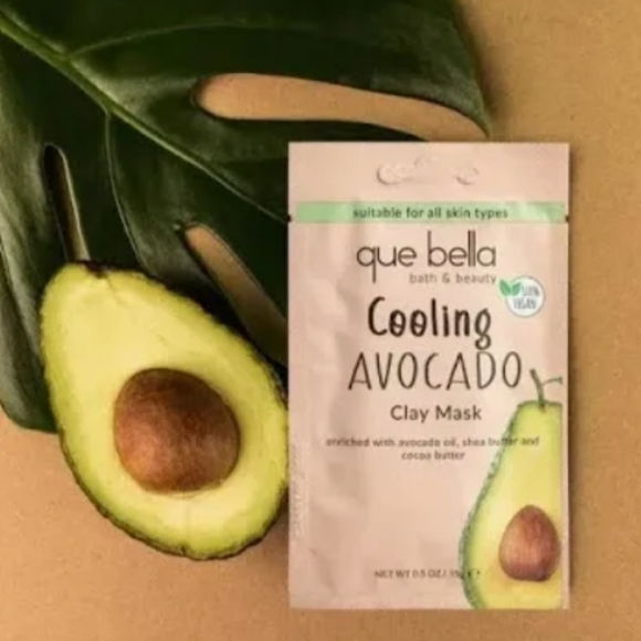 🌀10/$28+🌀Que Bella Cooling Avocado Clay Mask - Picture 1 of 3